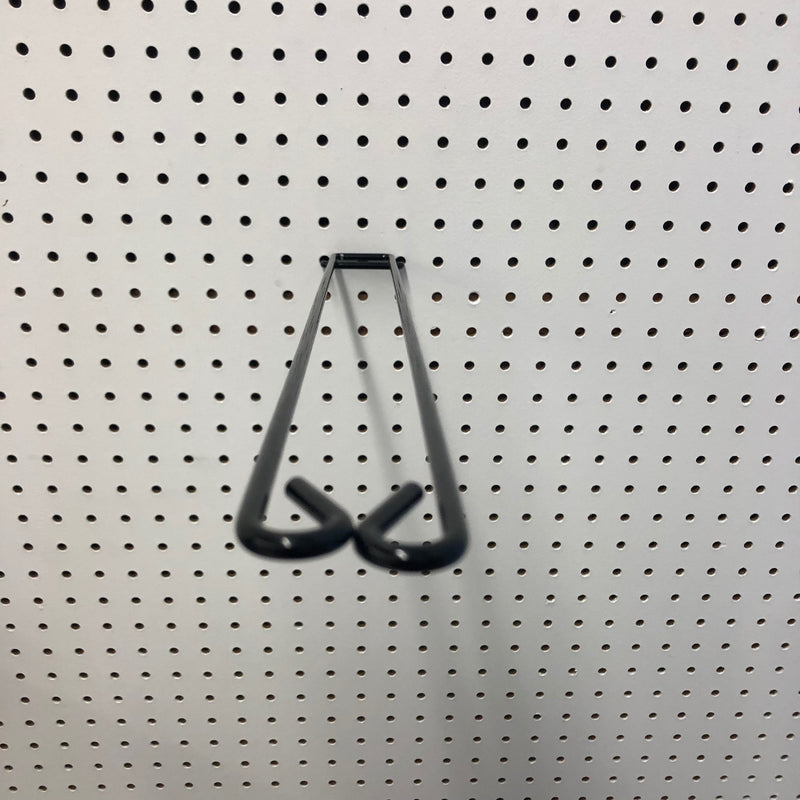 18 in. 187 Black Metal Display Brooms Peg Hook