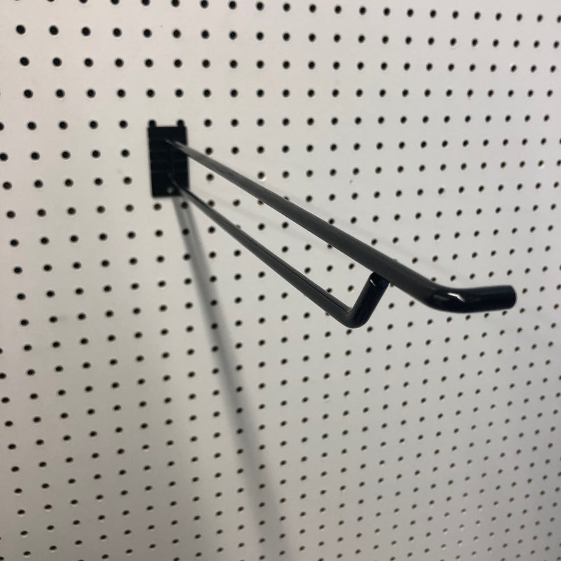 16 in. 250 Black Metal Display Brooms Peg Hook