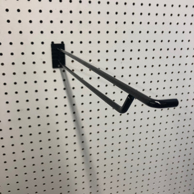 16 in. 250 Black Metal Display Brooms Peg Hook