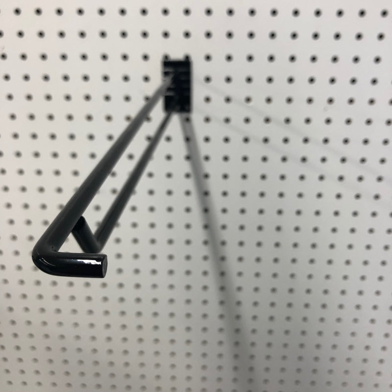 16 in. 250 Black Metal Display Brooms Peg Hook