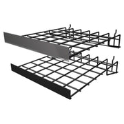 3 in. H X 14 in. W X 12 in. D Black Metal Extension Pole Holder Pegboard Display
