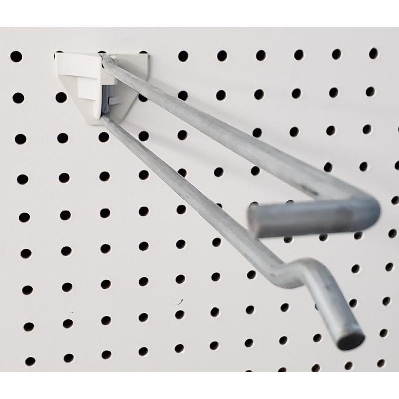 12 in. 250 Silver Metal Peg Board Hooks Peg Hook 50 pk