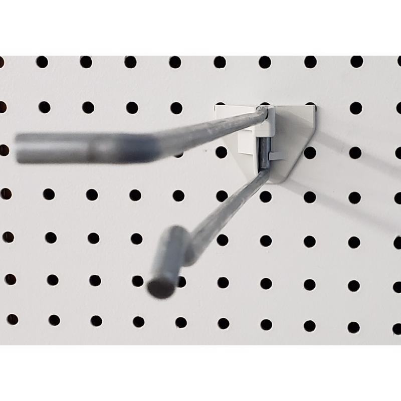 12 in. 250 Silver Metal Peg Board Hooks Peg Hook 50 pk