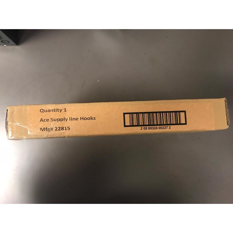 13.5 in. Black Metal Supply Line Hooks 5 pk