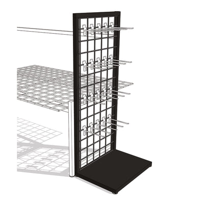 20 in. H X 3 in. W X 46 in. D Black Metal Pressure Washer Sidekick Display
