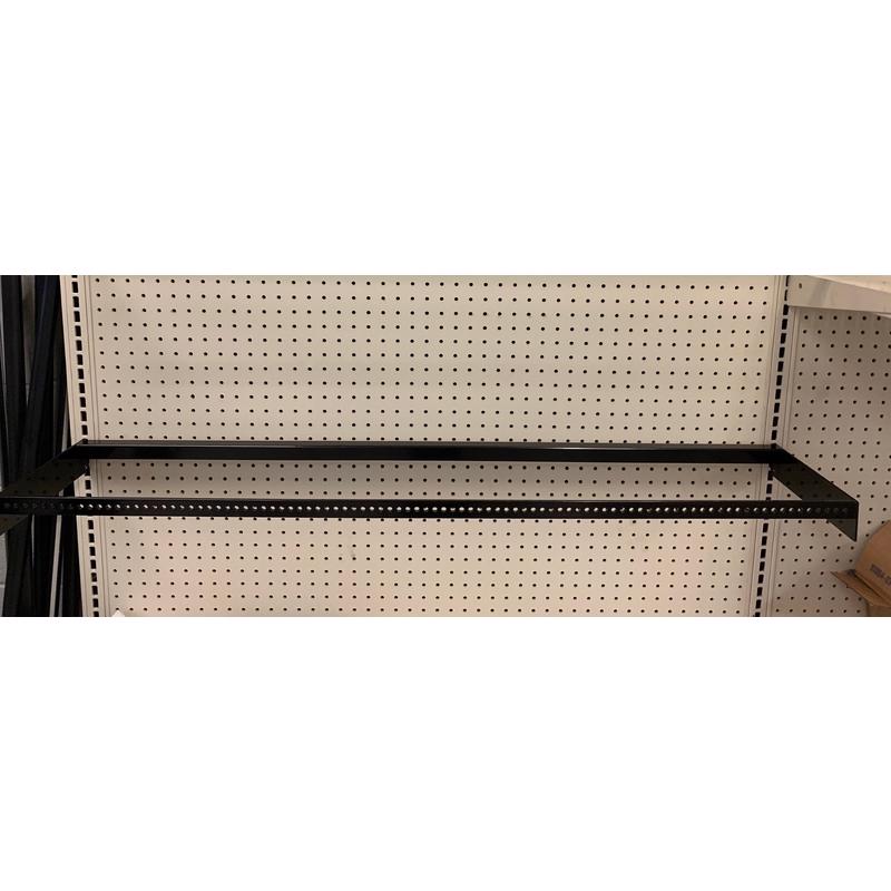 Black Metal Crossbar 2.375 in. H X 14 in. W X 48 in. L