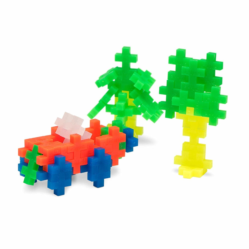 Plus-Plus Neon Mix Building Toy Multicolored 70 pc