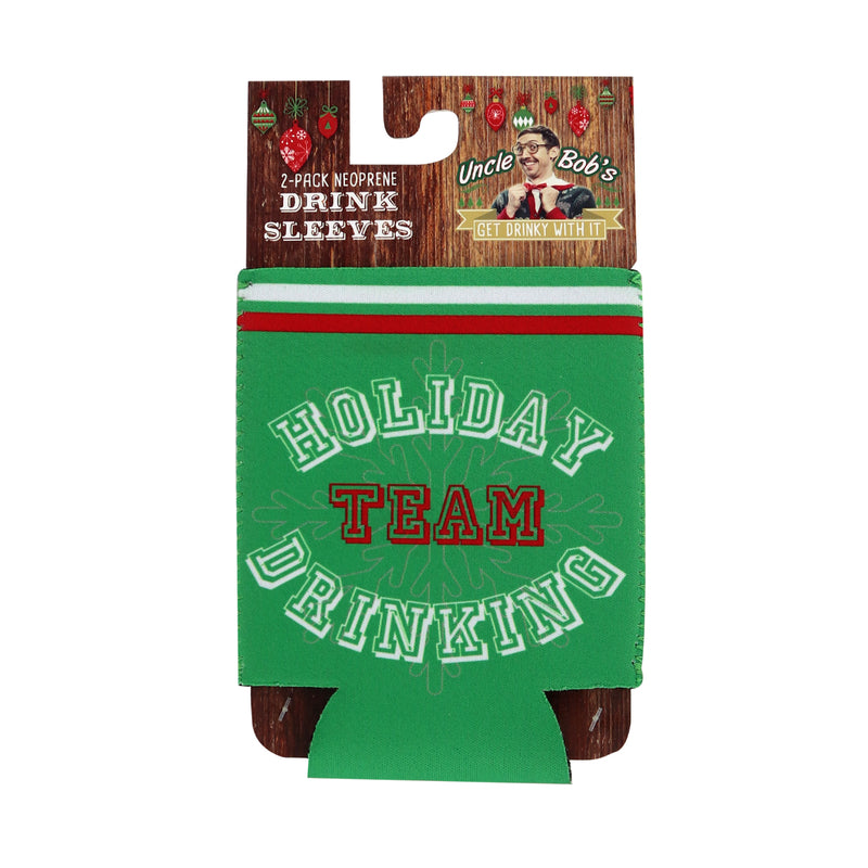 Uncle Bob's Assorted Christmas Drink Sleeve 2 pk