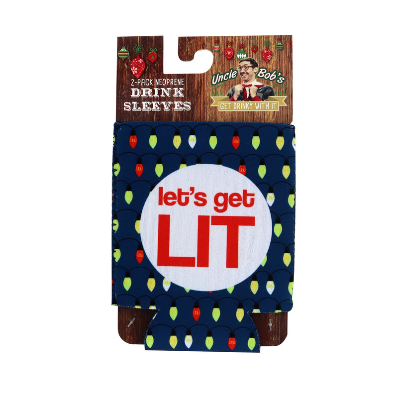 Uncle Bob's Assorted Christmas Drink Sleeve 2 pk