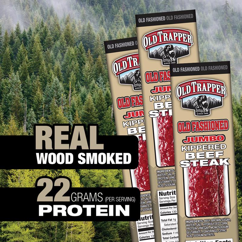 Old Trapper Teriyaki Beef Steak 2 oz Shrink Wrapped