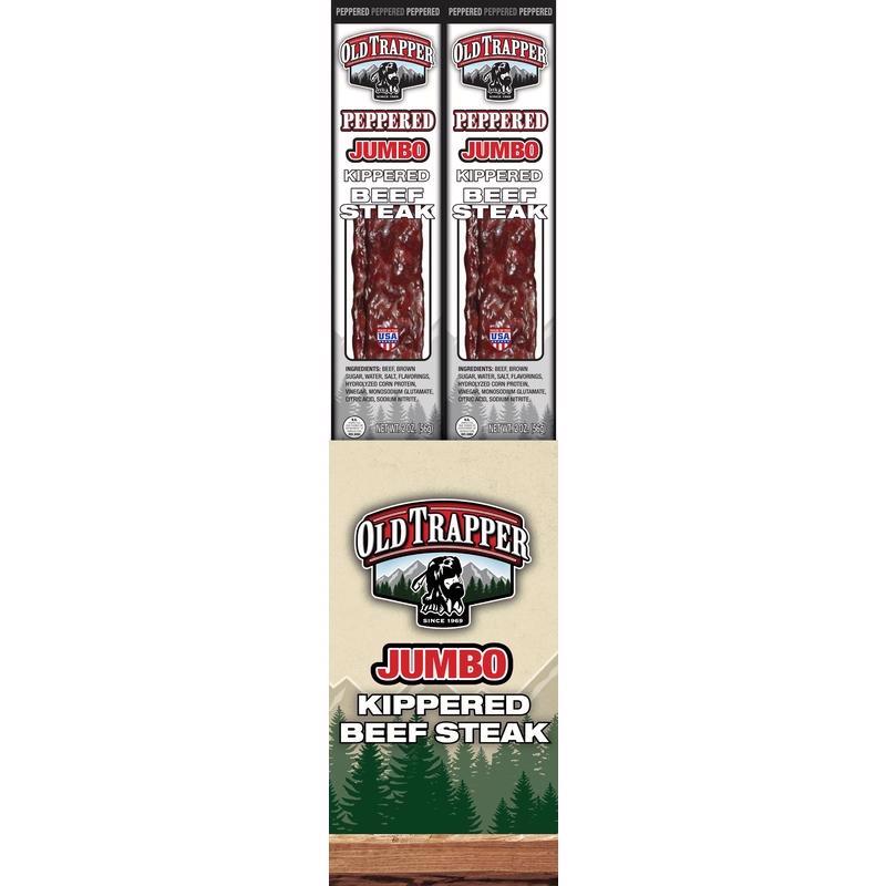 Old Trapper Peppered Beef Steak 2 oz Boxed