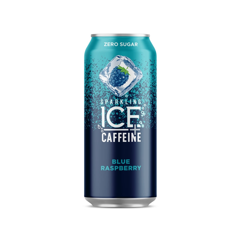 Sparkling Ice Blue Raspberry Caffeine Beverage 16 oz