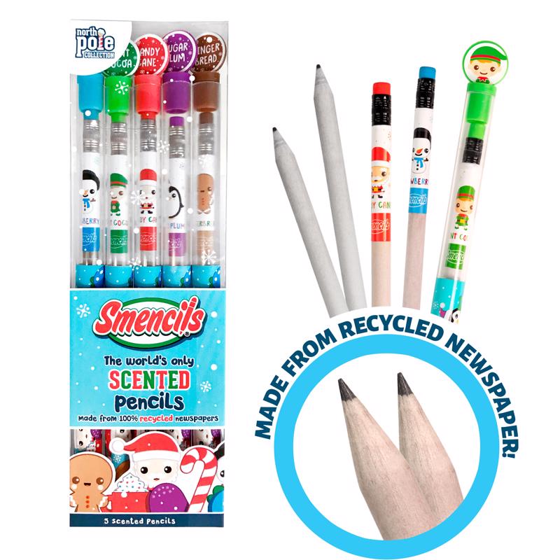 Smencils Holiday #2HB Scented Pencil 5 pk