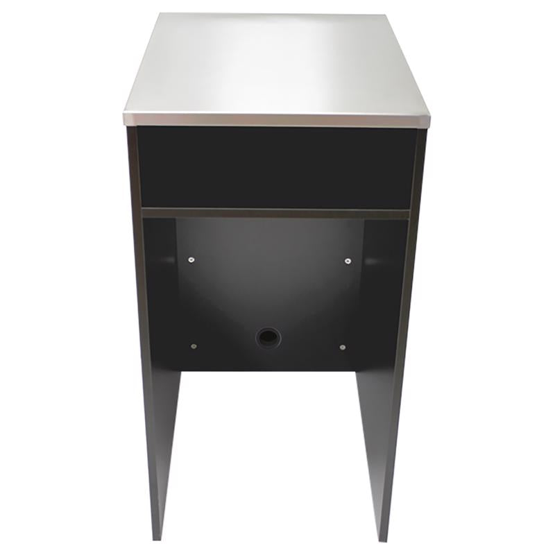 Cornerstone Paint Counter Black 37.3 in. H X 19.5 in. W X 25.4 in. D Stainless Steel/Wood