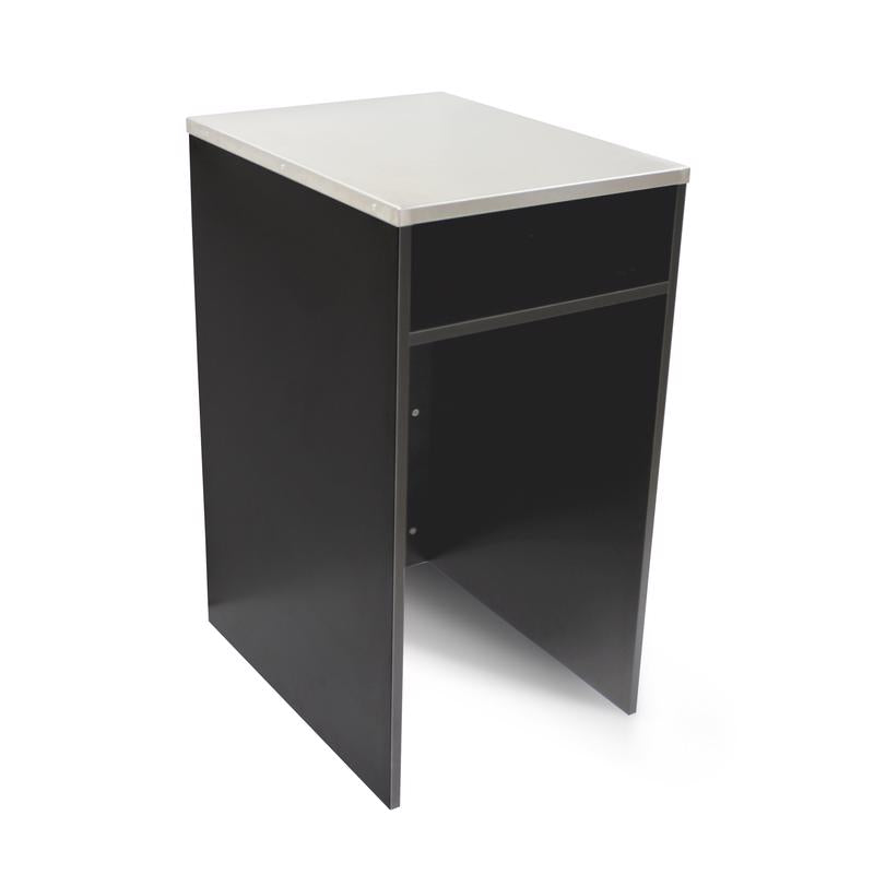 Cornerstone Paint Counter Black 37.3 in. H X 19.5 in. W X 25.4 in. D Stainless Steel/Wood