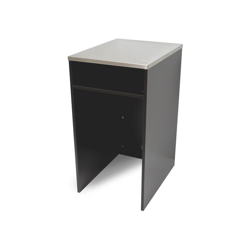 Cornerstone Paint Counter Black 37.3 in. H X 19.5 in. W X 25.4 in. D Stainless Steel/Wood