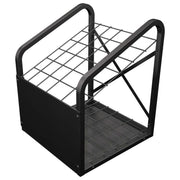 25 in. H X 20 in. W X 20 in. D Black Metal Precut Pipe Display