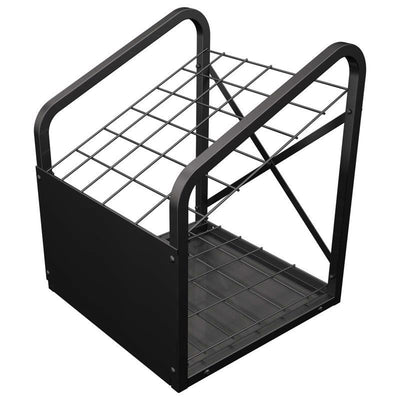 25 in. H X 20 in. W X 20 in. D Black Metal Precut Pipe Display