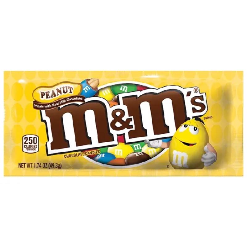M&M's Peanut Chocolate Candies 1.74 oz