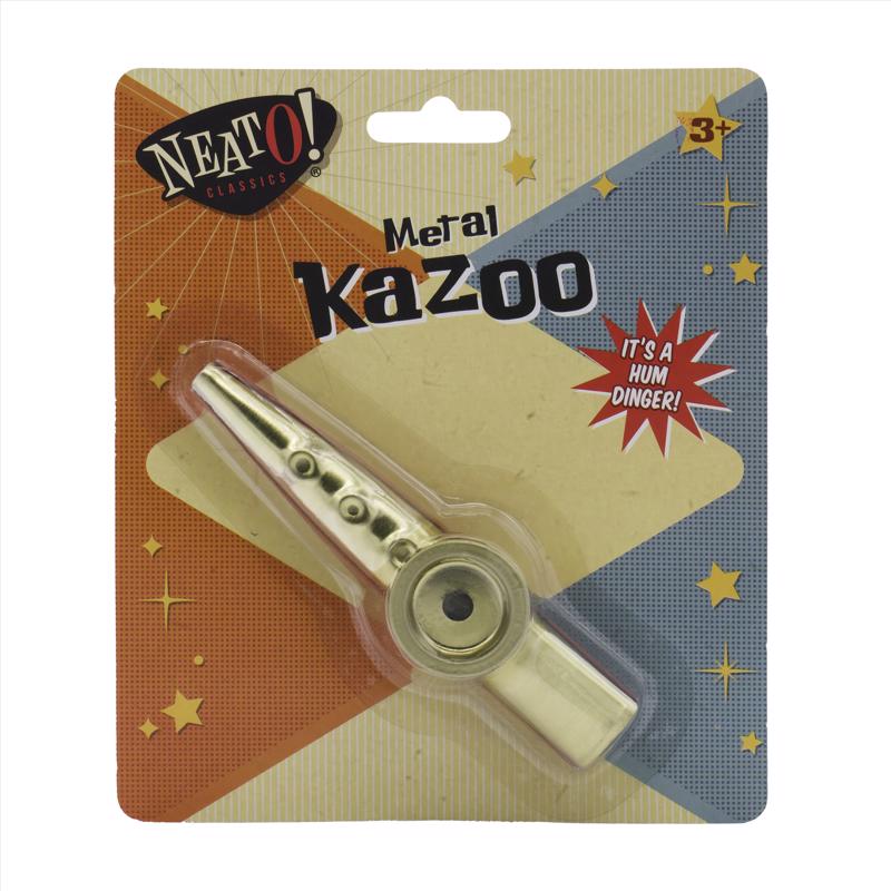 Toysmith Neato Kazoo Toy Gold/Red