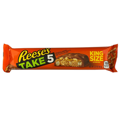 Reese's Take 5 Caramel, Chocolate, Pretzels, Peanut Butter and Peanut Candy Bar 2.25 oz