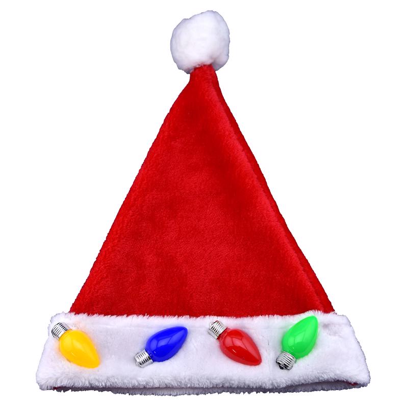 Magic Seasons Christmas LED Santa Hat Plush