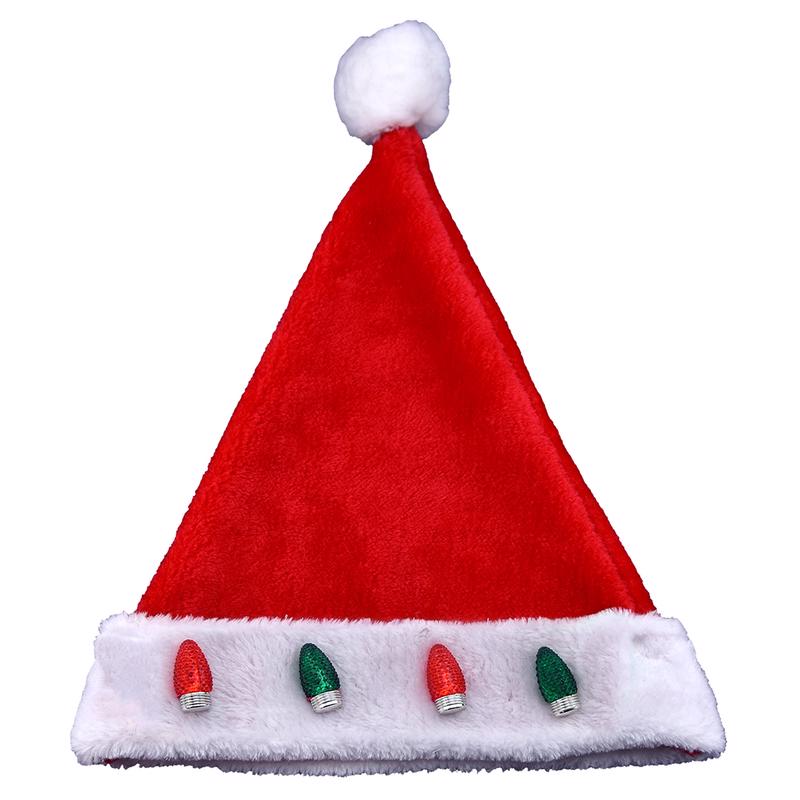 Magic Seasons Christmas LED Santa Hat Plush