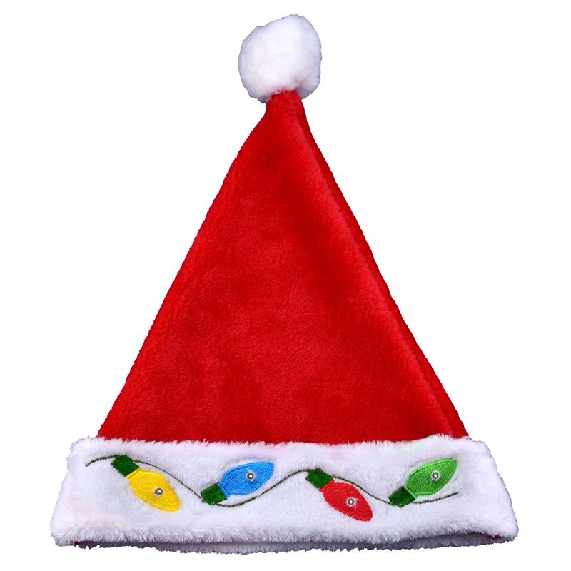 Magic Seasons Christmas LED Santa Hat Plush