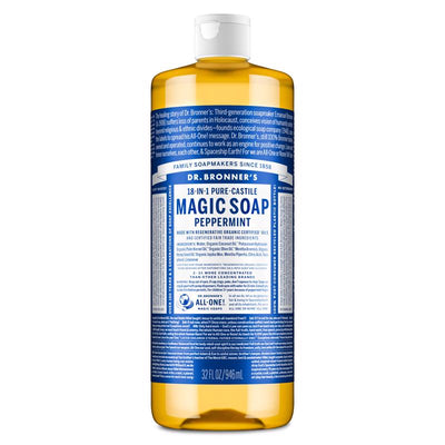 Dr. Bronner's Organic Peppermint Scent Pure-Castile Liquid Soap 32 oz