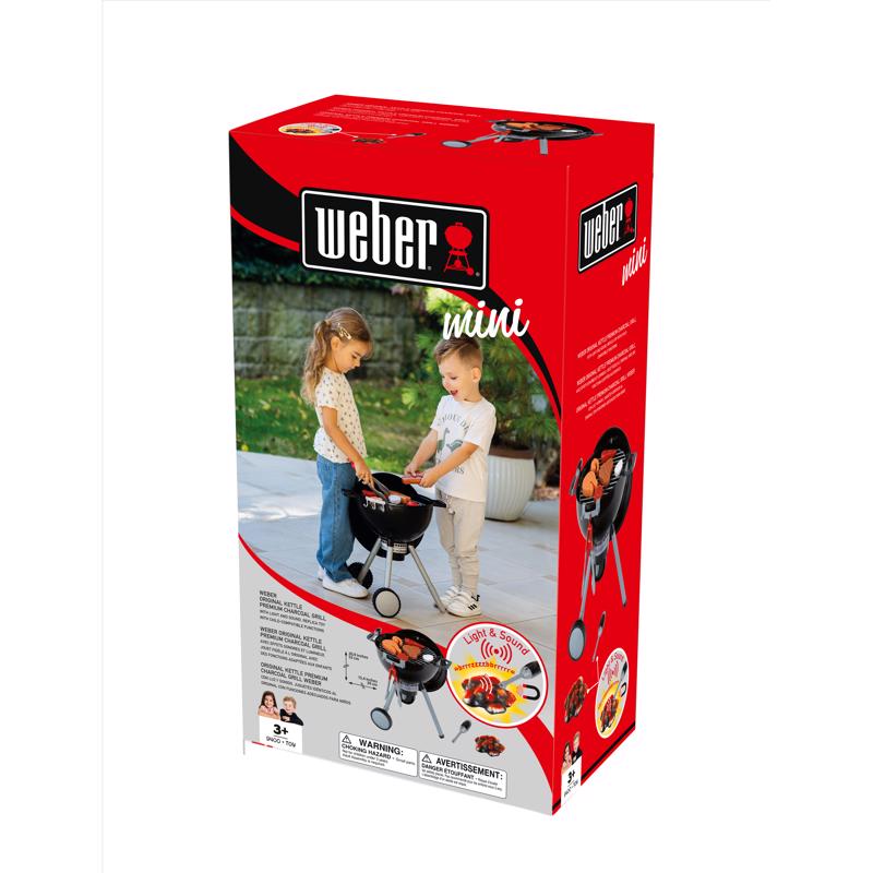 Weber Theo Klein BBQ Kids Toy Grill Black 12 pc