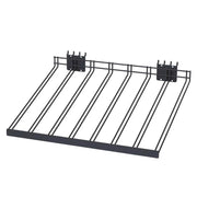 3 in. H X 22 in. W X 18 in. D Black Metal Sprinkler Head Shelf Pegboard Display