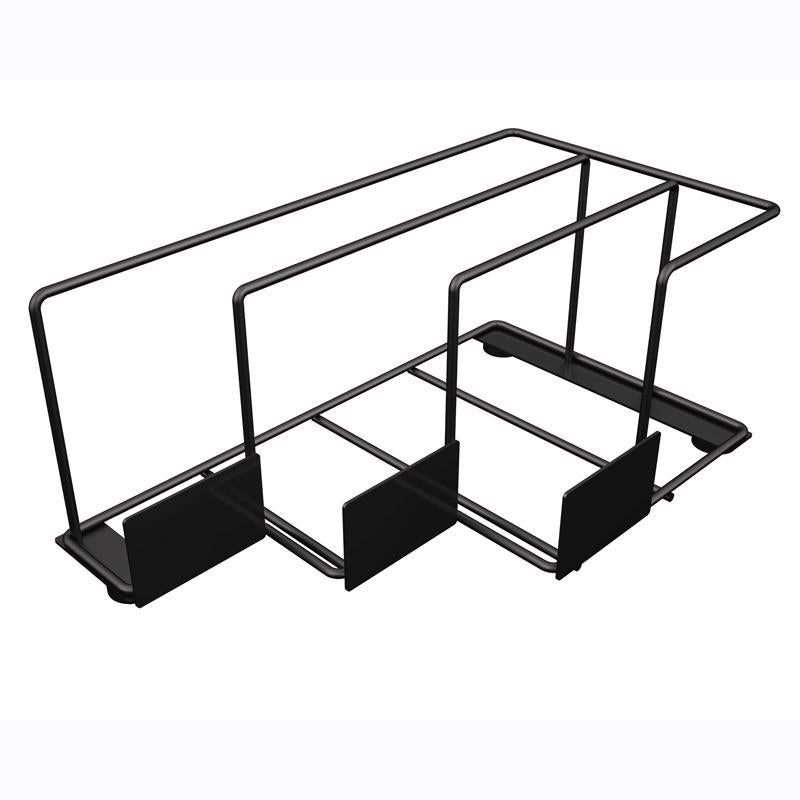 4 in. H X 10 in. W X 4 in. D Black Metal Wall Patch Repair Display