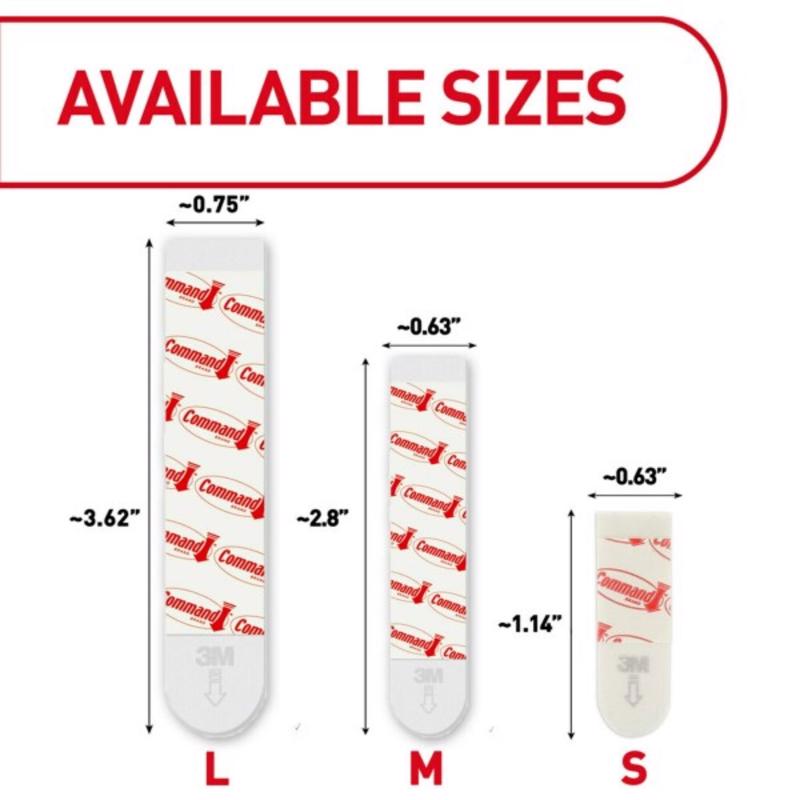 3M Command Assorted Foam Strips 16 pk