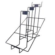 19 in. H X 10 in. W X 16 in. D Black Metal Packaged Sandpaper Pegboard Display