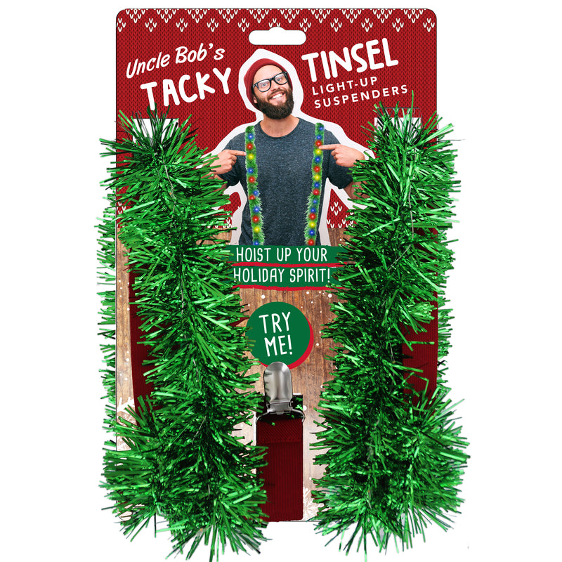 Uncle Bob's 44 in. L X 2 in. W Polyester Light Up Suspenders Assorted