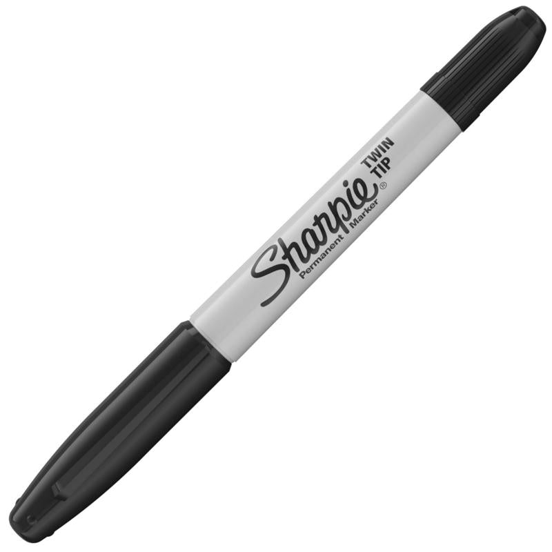 Sharpie Twin Tip Black Ultra Fine Tip Permanent Marker