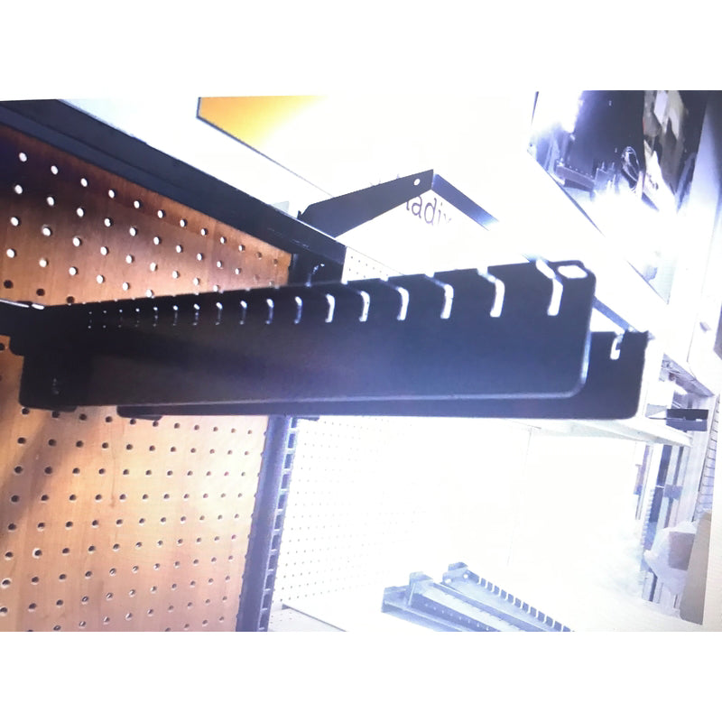 Black Metal Fence Post Holder Rack