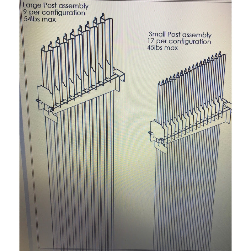 Black Metal Fence Post Holder Rack