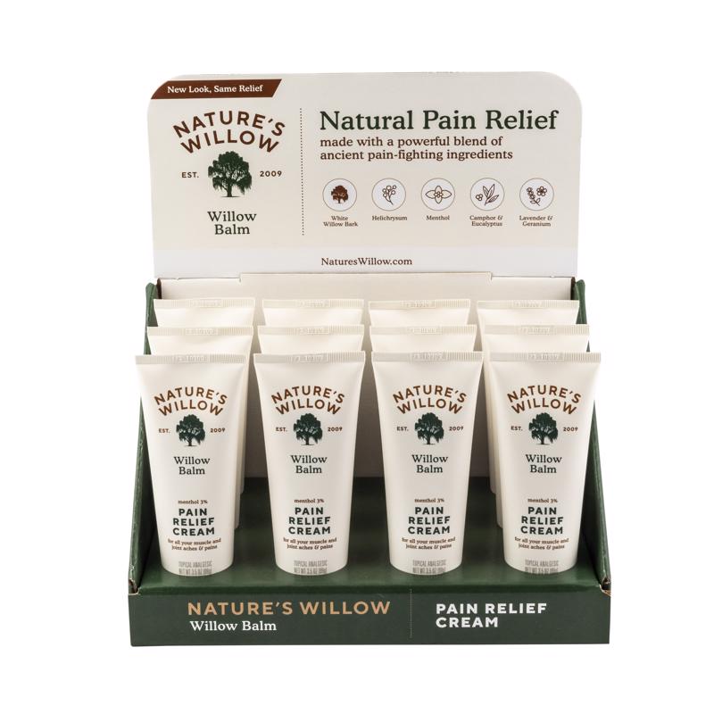 Nature's Willow Lavender Scent Pain Relieving Cream 3.5 oz