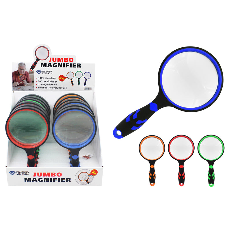 Diamond Visions Jumbo Magnifying Glass Glass/Plastic
