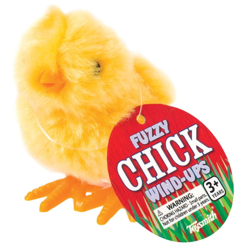 Toysmith Fuzzy Chick Wind Up Toy Plastic