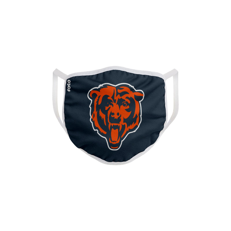 FOCO Household Multi-Purpose Chicago Bears Face Mask Multicolored