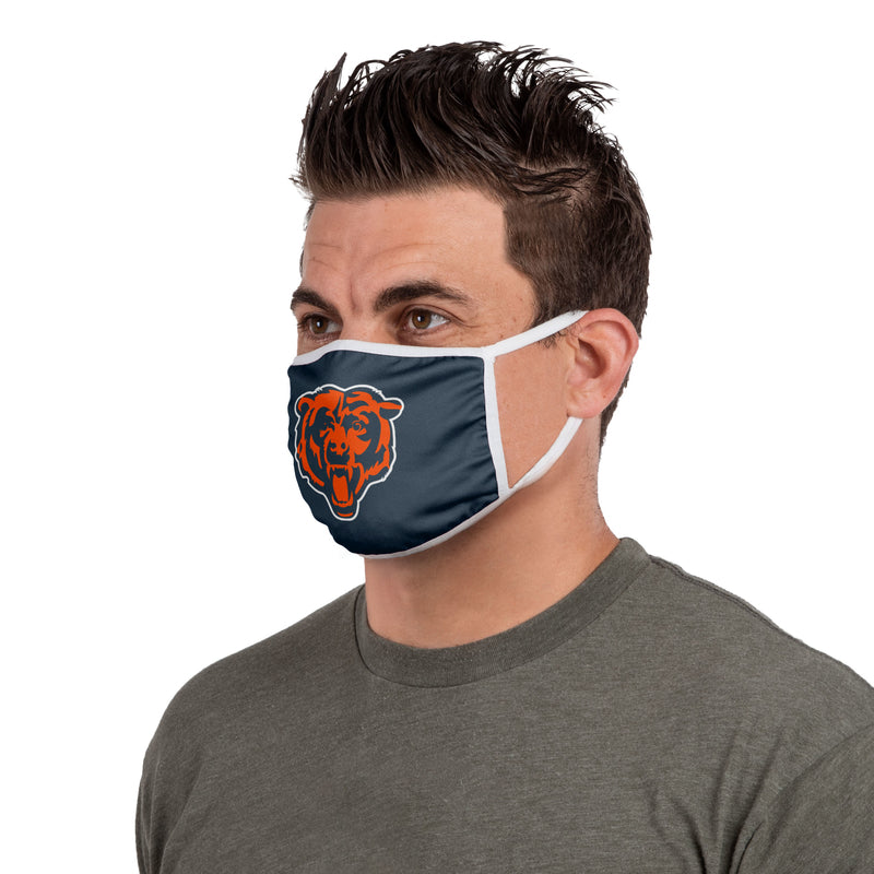 FOCO Household Multi-Purpose Chicago Bears Face Mask Multicolored