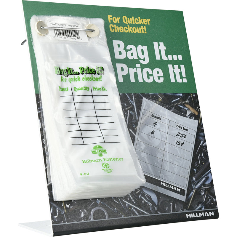 Plastic Clear Fastener Bag 100 pk 4 in. H X 4 in. W X 8 in. L