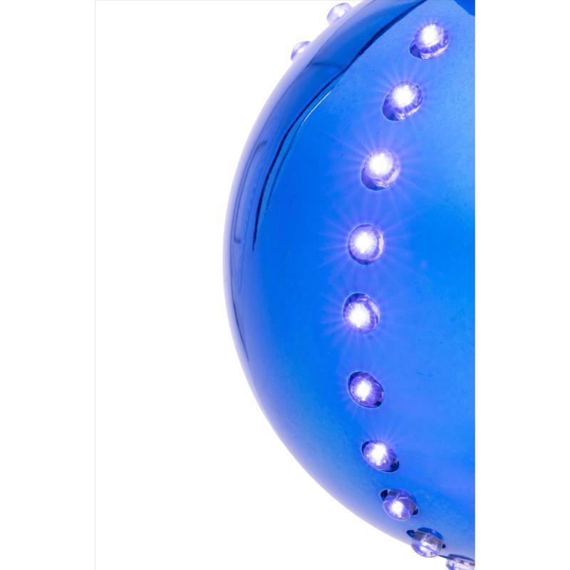 Celebrations Platinum LED Blue Lighted Ornament 6 in. Hanging Decor