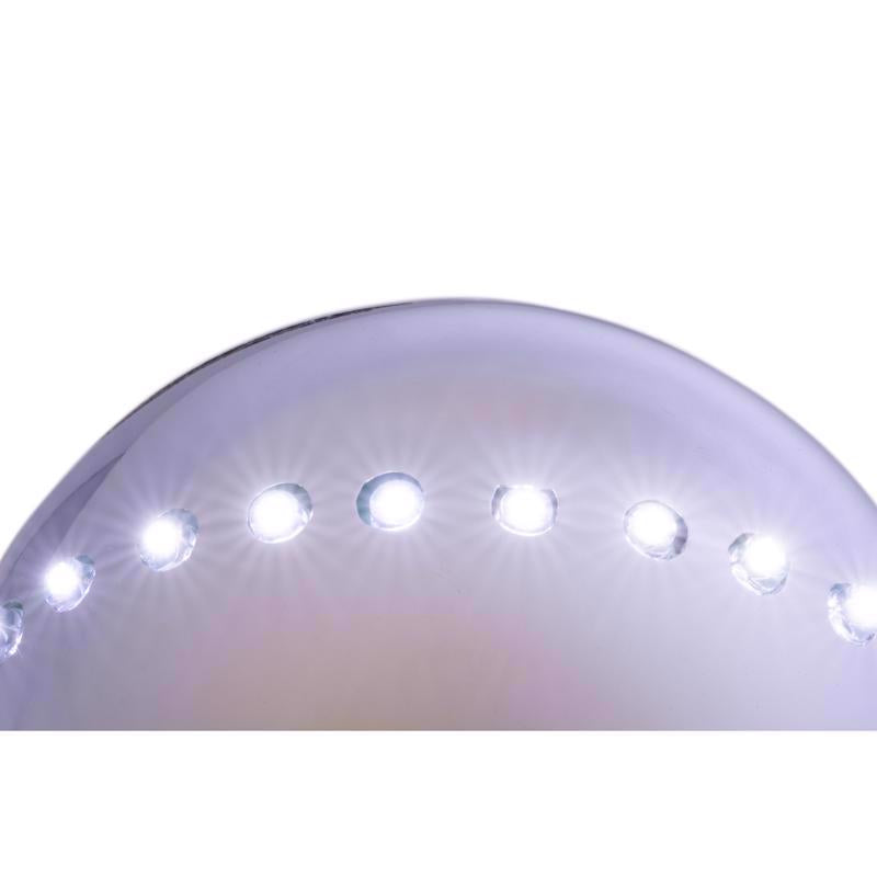 Celebrations Platinum LED Pure White Lighted Ornament 6 in. Hanging Decor