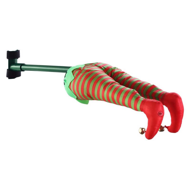 Mr. Christmas Green/Red Elf Kicker Animated Decor 16 in.