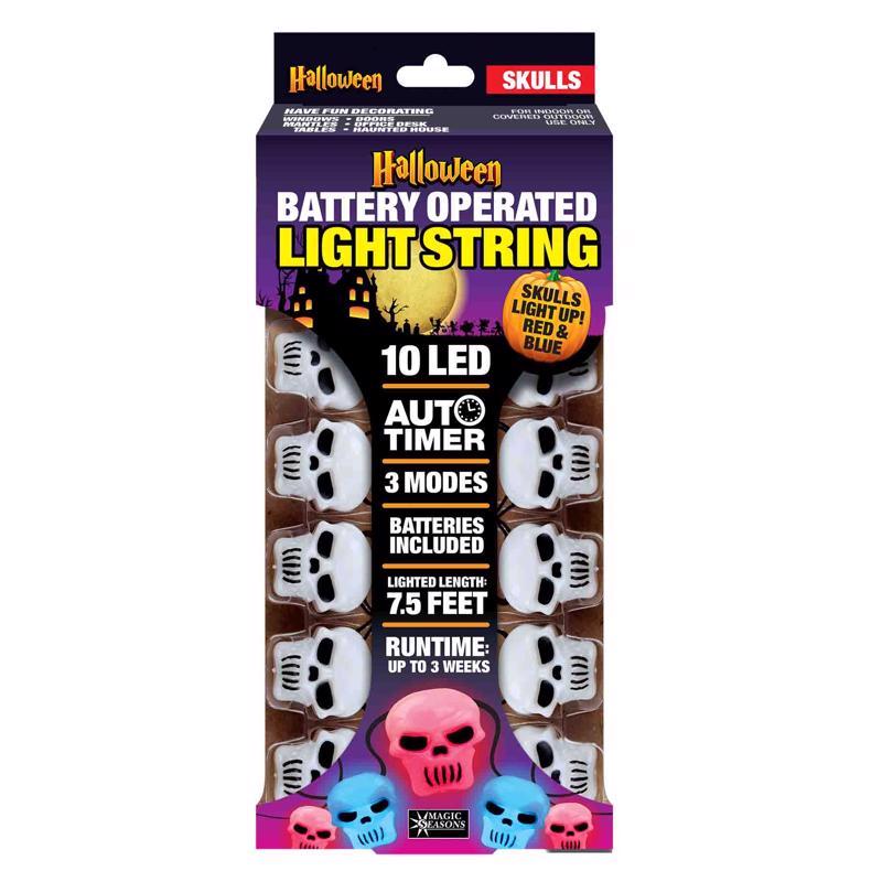 Magic Seasons Assorted 0 in. LED Spooky Light String Halloween Decor