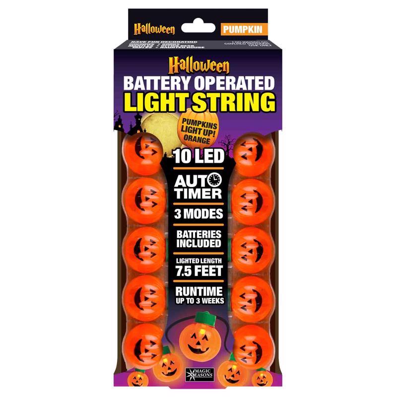 Magic Seasons Assorted 0 in. LED Spooky Light String Halloween Decor