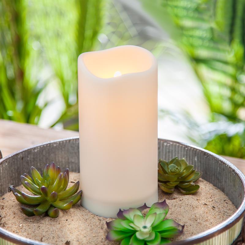 Everlasting Glow Candle Table Decor Plastic 4 in.